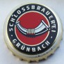 Kronkorken Grünbacher Deutschland 2014 2010er rot Schlossbrauerei Grünbach