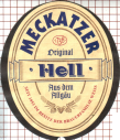 Labels Meckatzer Hell Germany Beer 12.2022