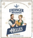 Labels Erdinger Helles Germany Beer 01.2024