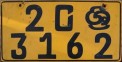Nummernschilder / Kfz-Kennzeichen Sri Lanka 1956 1950er