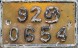 Nummernschilder / Kfz-Kennzeichen Sri Lanka 1956 1950er
