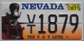 Nummernschilder / Kfz-Kennzeichen USA 2002 2000er Nevada NV