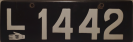Nummernschilder / Kfz-Kennzeichen Dänemark 1930 1930er L = Maribo