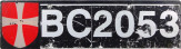 Nummernschilder / Kfz-Kennzeichen Dänemark 1980 1980er Army