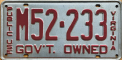 Nummernschilder / Kfz-Kennzeichen USA 1950 1950er Virginia VA